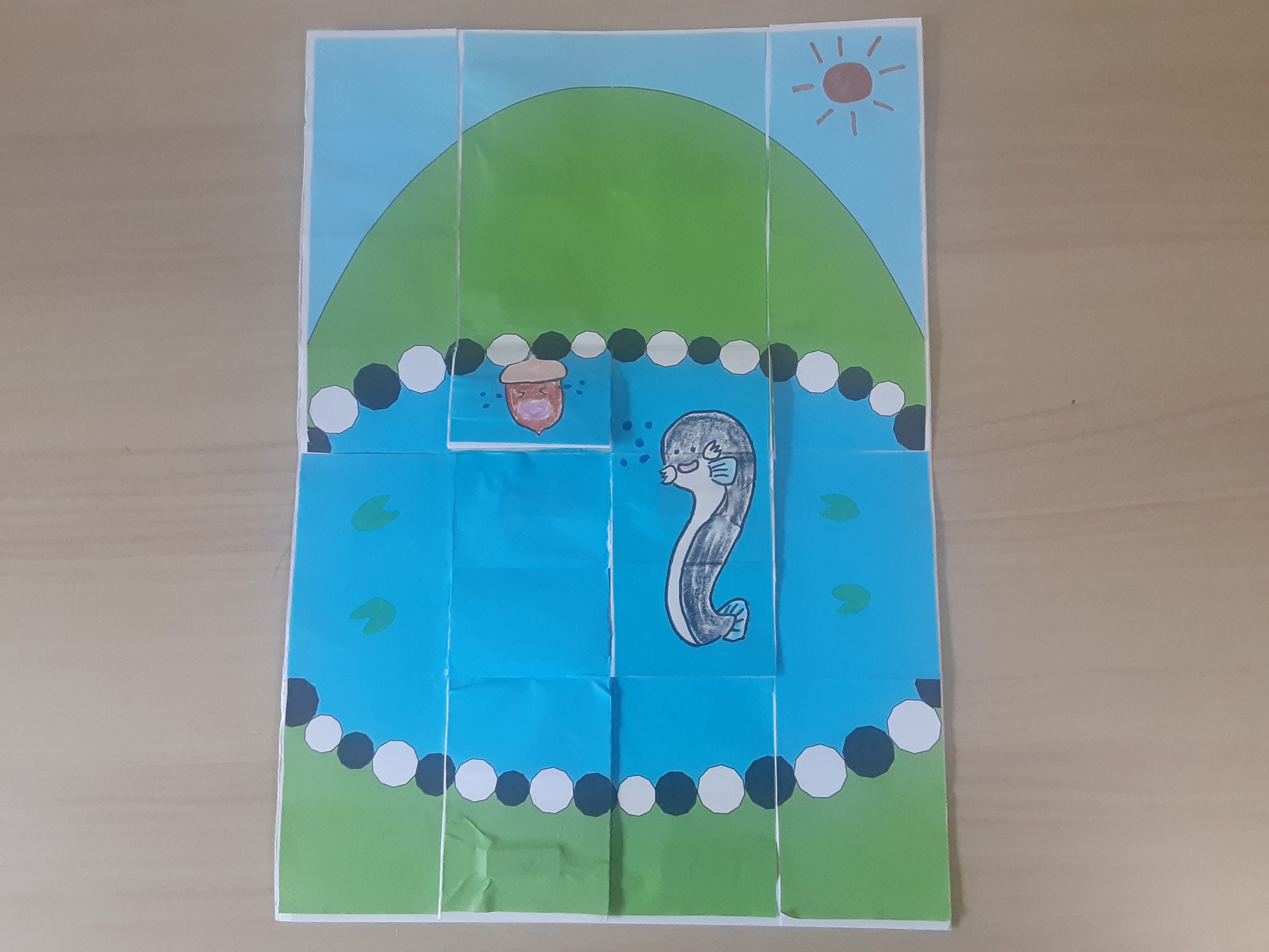 ペープーのスケッチブックシアターにおえかきしよう！作品名：ゆき