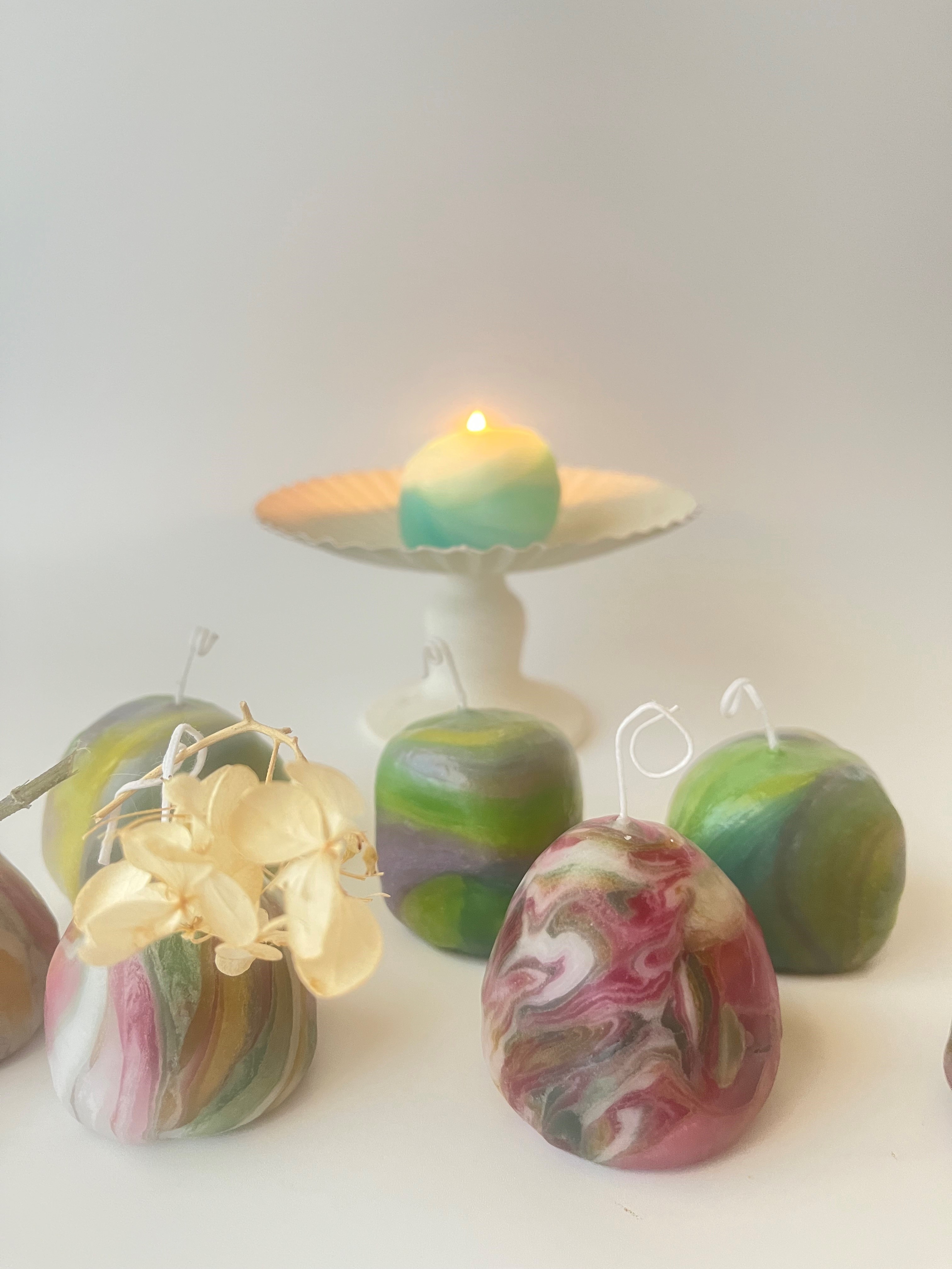 「手ごねdeキャンドル」 好きな色や形を自由に作ってみましょう