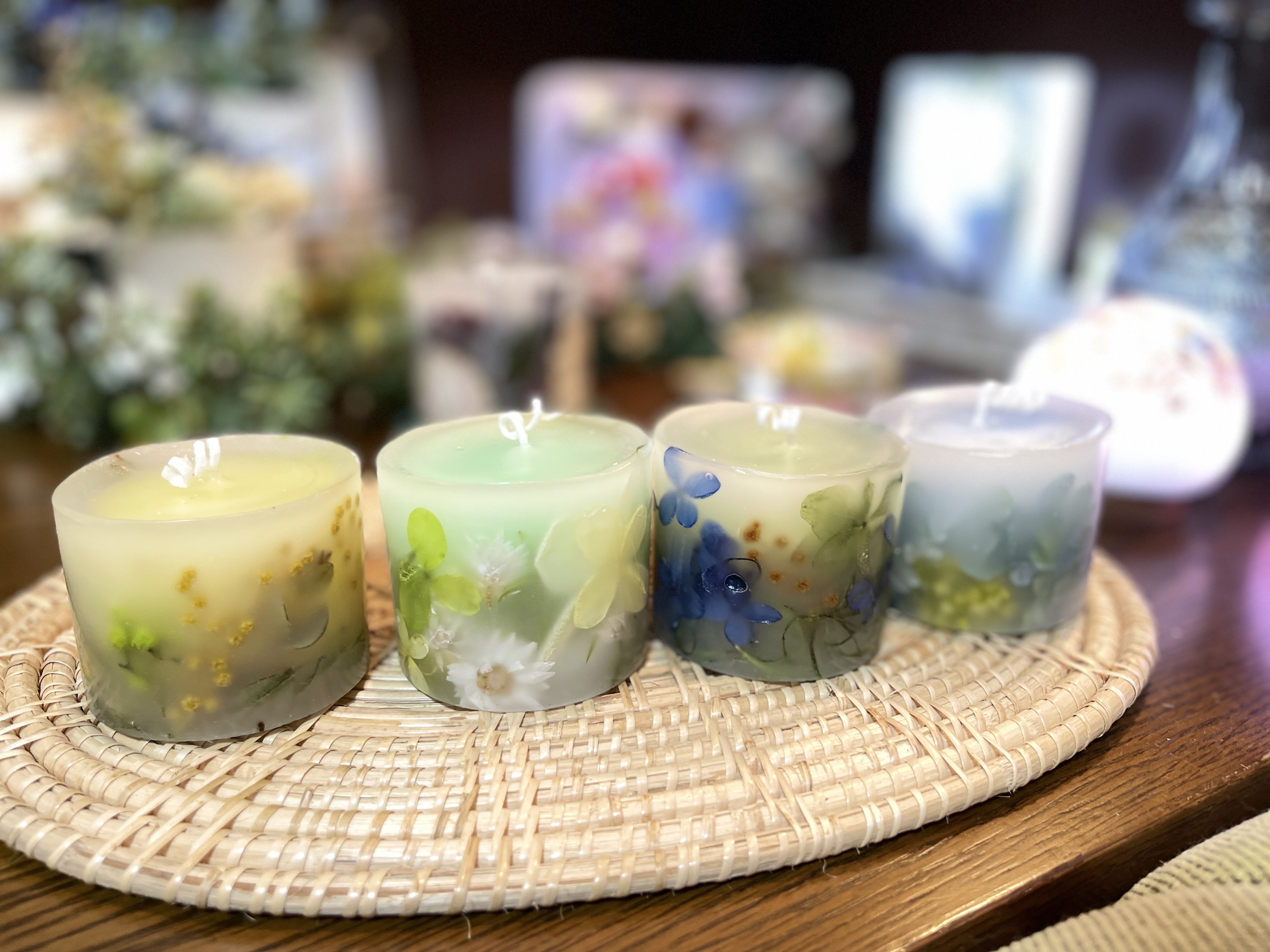 ボタニカルキャンドル入門　～お花の入ったキャンドルを作ろう～