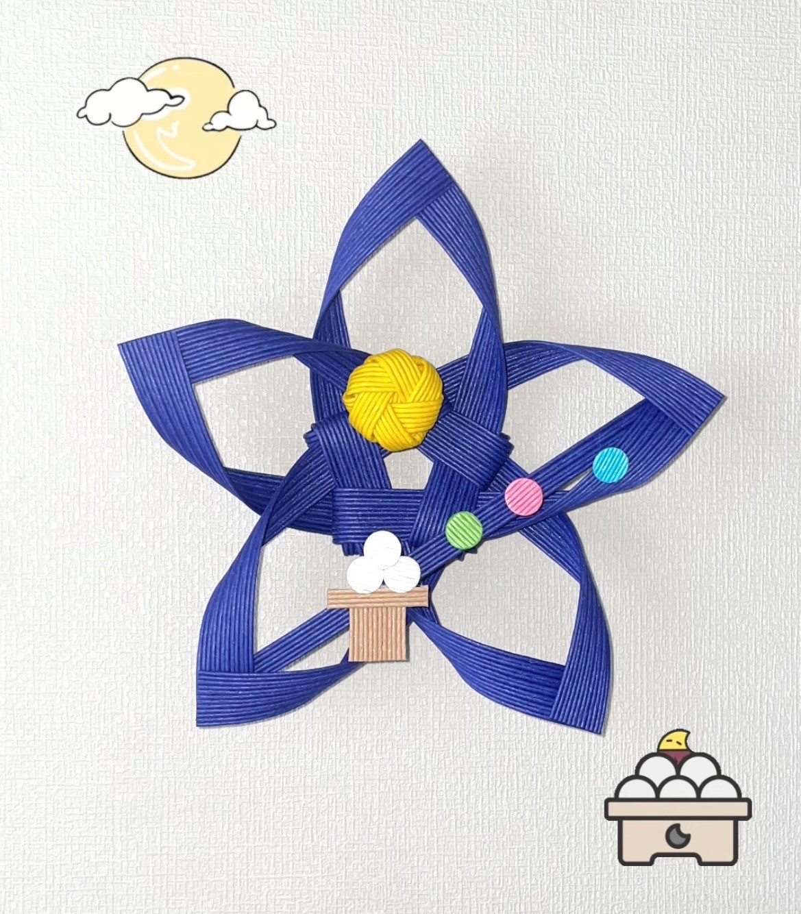 クラフトバンド（紙バンド)で星かざりを作ろう【10:00～】
